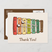 Vintages Spielzeug Xylophone Babydusche Postkarte (Vorne/Hinten)