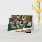 Vintages Spielzeug zum Verkauf Karte (Gelbe Blume)