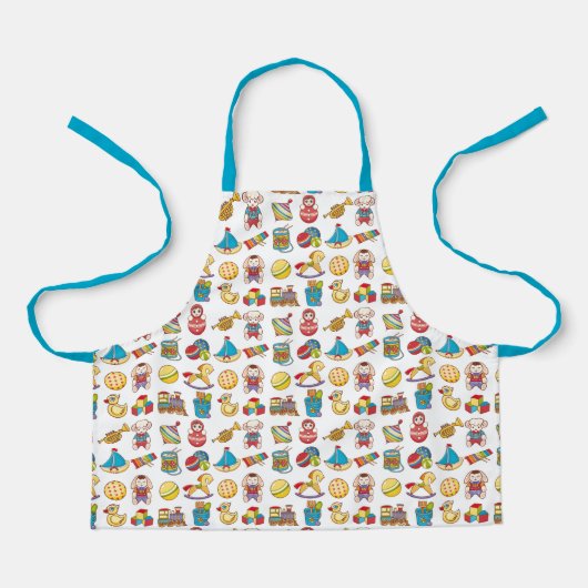 Vintages Spielzeugmuster Schürze (Vorderseite)