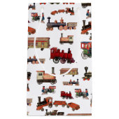 Vintages Spielzeugzug-Muster Kleine Geschenktüte (Vorderseite)