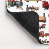 Vintages Spielzeugzug-Muster Mousepad (Ecke)