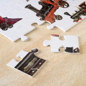 Vintages Spielzeugzug-Muster Puzzle (Seite)