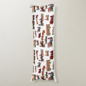 Vintages Spielzeugzug-Muster Seitenschläferkissen (Vorderseite Vertikal)