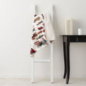 Vintages Spielzeugzug-Muster Sherpadecke (Beispiel)