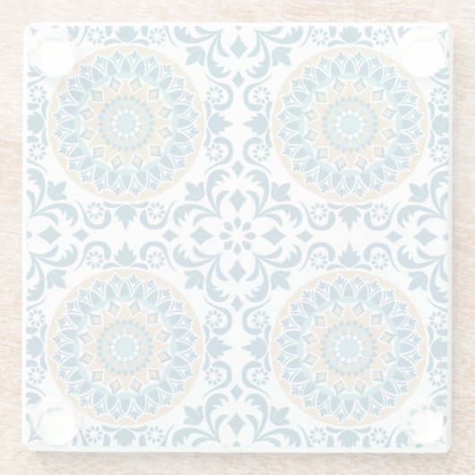 Vintages Spiralgeflecht Glasuntersetzer (Rückseite)