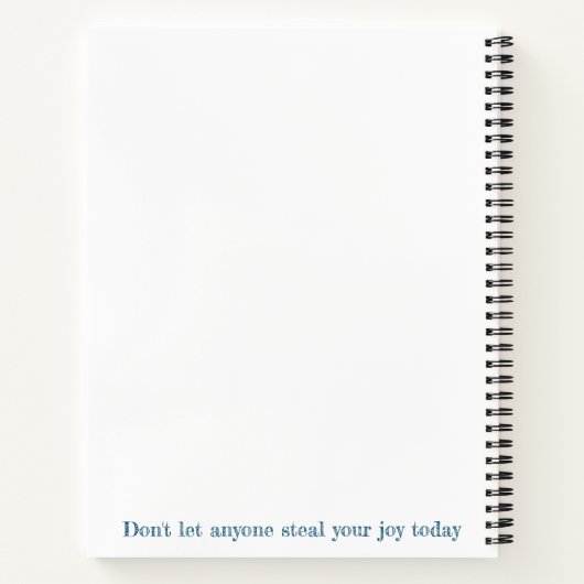 Vintages SpiralNotebook Notizblock (Rückseite)