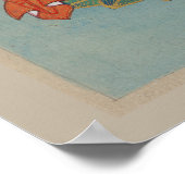 Vintages spirituelles Bild für antike Kunstwerke Poster (Ecke)