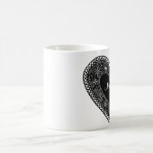 Vintages Spitzenherz Kaffeetasse (Mittel)