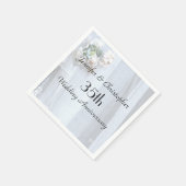 Vintages Spitzenpapier Napkin 35. Hochzeitstag Serviette (Ecke)