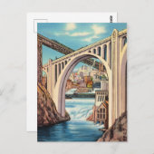 Vintages Spokane, Washington und Fall Postkarte (Vorne/Hinten)