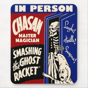 Vintages Spook-Show-Plakat Mousepad
