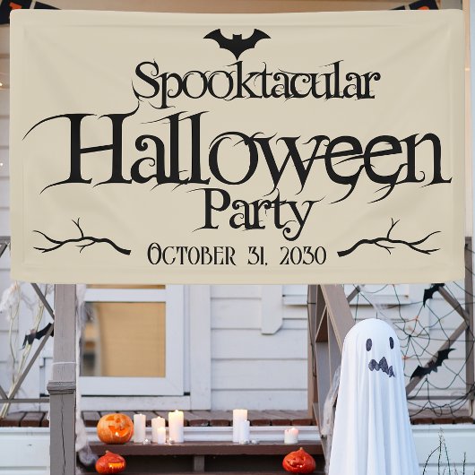 Vintages Spooktacular Batty Adult Halloween-Party Banner