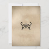 Vintages Spooktakuläres Adult-Kostüm-Halloween-Par Einladung (Rückseite)