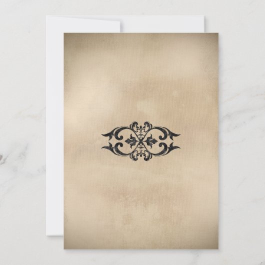 Vintages Spooktakuläres Halloween-Party Einladung (Rückseite)