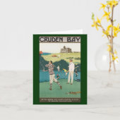 Vintages Sport-Golf in Schottland, Karte (Gelbe Blume)