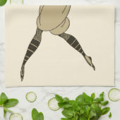 Vintages SportBaseball, Viktorianischer Baseball-P Geschirrtuch (Gefaltet)