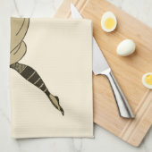 Vintages SportBaseball, Viktorianischer Baseball-P Geschirrtuch (Viertel Falte)