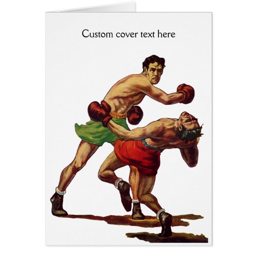 Vintages Sportboxen, Boxen im Kampf (Vorne)