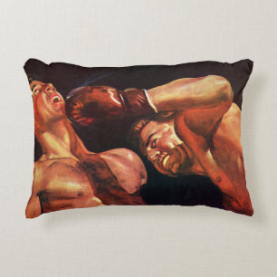 Vintages Sportboxen, Boxen Punching Fight Dekokissen