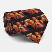 Vintages Sportboxen, Boxen Punching Fight Krawatte (Gerollt)