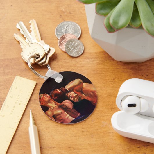 Vintages Sportboxen, Boxen Punching Fight Schlüsselanhänger (Schreibtisch)