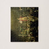 Vintages Sportboxen, Boxer im Kämpfen Puzzle (Vertikal)