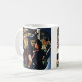 Vintages Sportboxen, Boxer Verlasse den Ring Kaffeetasse (Vorderseite Links)