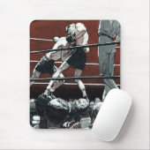 Vintages Sportboxen, Boxerkampf am Ring Mousepad (Mit Mouse)