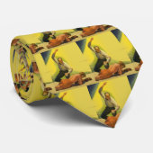 Vintages Sportboxen, Schiedsrichter mit Boxer Knoc Krawatte (Gerollt)