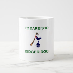 Vintages "Sporting Emblem" mit Didgeridoo Moti Jumbo-Tasse