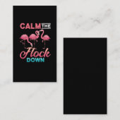 Vintages Sprichwort Flamingo Sarcastic unangemesse Visitenkarte (Vorne/Hinten)