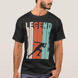 Vintages Sprint-Shirt für Leichtathlet T-Shirt