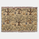 Vintages Spuk Baummuster Decke (Vorderseite)