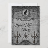 Vintages Spuk Halloween-Party Einladung (Vorderseite)
