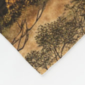 Vintages Spuk Haus (2) Fleecedecke (Ecke)