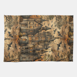 Vintages Spuk Haus (2) Geschirrtuch