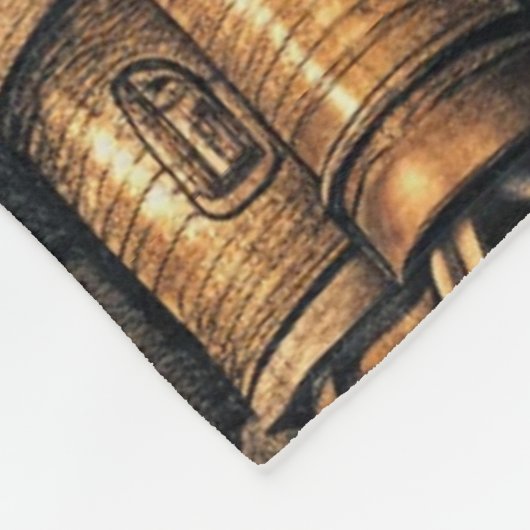 Vintages Spuk Haus Fleecedecke (Ecke)