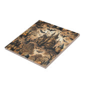 Vintages Spuk Haus Fliese (Seite)