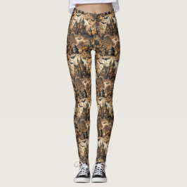 Vintages Spuk Haus Leggings