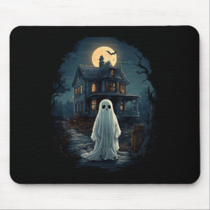 Vintages Spuk Haus Mitternacht Spooky Ghost Beängs Mousepad