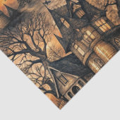 Vintages Spuk Haus Seidenpapier (Detail)