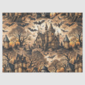 Vintages Spuk Haus Seidenpapier (Vorderseite)