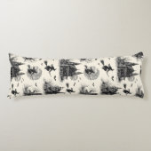 Vintages Spuk Haus- und Hexentoilmuster (2) Seitenschläferkissen (Vorderseite)