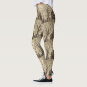 Vintages Spuk Haus & Vollmond Leggings (Links)