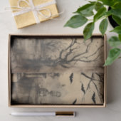 Vintages Spuk HausHalloween-Dekoupage Seidenpapier (Geschenk)