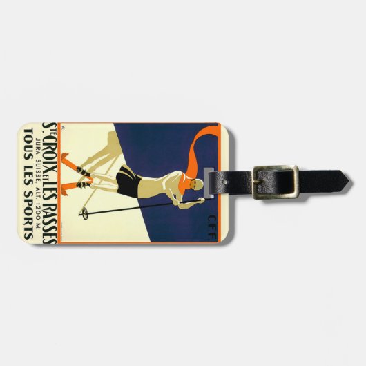 Vintages St. Croix Gepäckanhänger (Vorderseite horizontal)