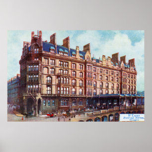 Vintages St Enoch Bahnhofhotel Glasgow Poster