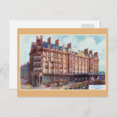 Vintages St Enoch Bahnhofhotel Glasgow Postkarte (Vorne/Hinten)