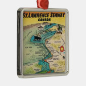 Vintages St Lawrence Seaway Ornament Aus Metall (Rechts)