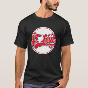 Vintages St. Louis Cityscape Baseball für Männer F T-Shirt